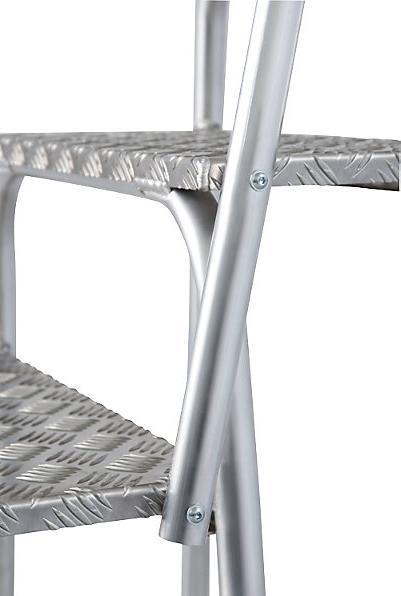 Actual product image Krause STABILO mobile machine steps, 2 fixed castors, hand rail on one side, 3 steps. (Scaffolding, 88 cm)