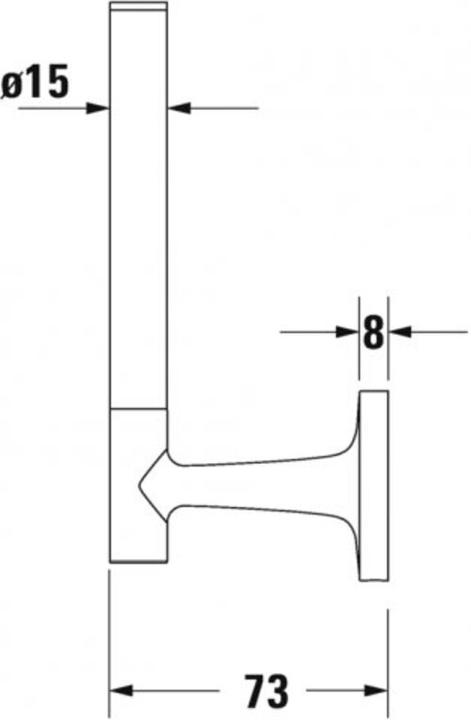 Produktbild Duravit Starck T Reserve-Rollenhalter, 009939