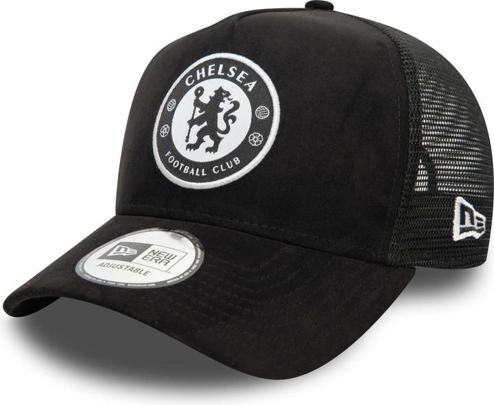 Actual product image New Era A-Frame Mesh Trucker Cap - SUEDE FC Chelsea black