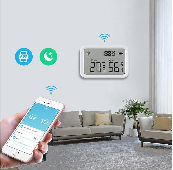 Produktbild Luminea 3in1-WLAN-Sensor für Temperatur