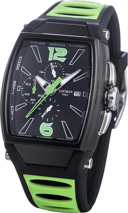 Immagine prodotto Locman Italia Orologio da uomo Tremila Chrono verde Ref. 0550 (Cronografo, 50 mm)