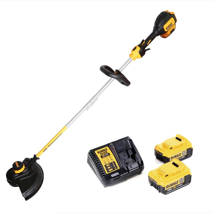Actual product image DeWalt DCM 561 PBS 18 V Brushless Li-Ion Cordless String Trimmer with Split Shaft + 2 x Batteries (Trim line)