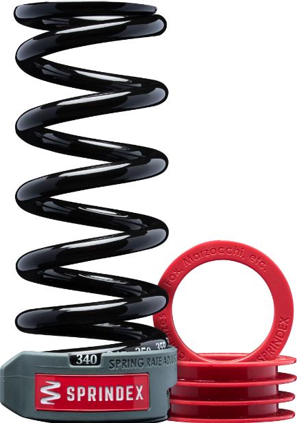 Actual product image Sprindex Trail/Enduro Lightweight damper spring, length 142mm/travel 65mmx540-610 lbs (142 mm, 65 mm)