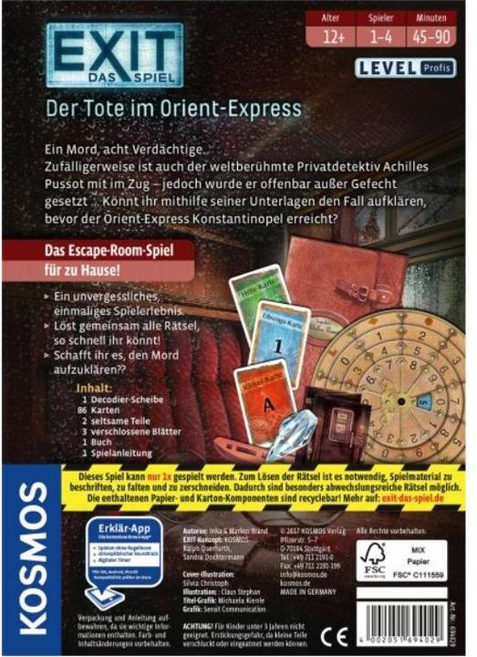 Produktbild Kosmos Exit - Der Tote im Orient-Express (Deutsch)
