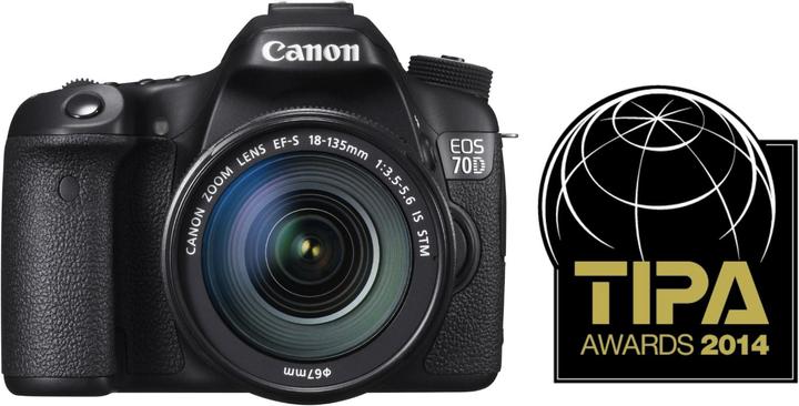Produktbild Canon EOS 70D 18-135mm IS STM Kit (20.20 Mpx, APS-C / DX)