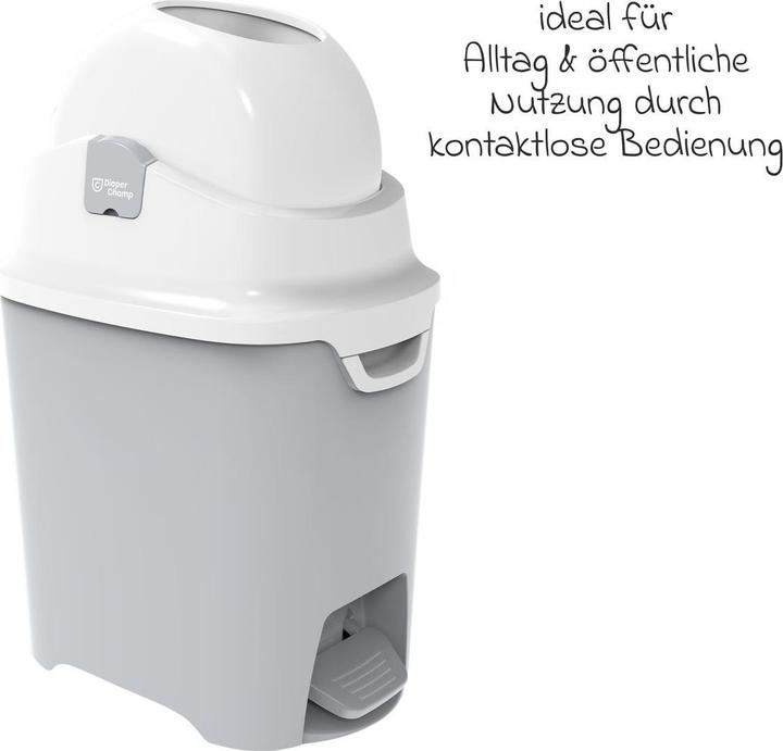 Produktbild Diaper Champ Windeleimer One Standard Handsfree 60 l Silber