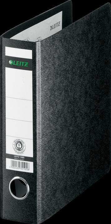 Leitz Classeur en carton dur, 180 degrés, DIN A5, 56 mm, noir Couverture en carton dur, avec dos collé (A5, 56 mm, 1 pièce(s))