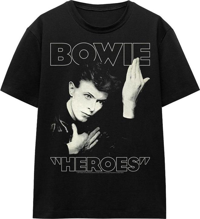 Image du produit David Bowie - T-shirt HEROES COVER - Adulte (M)