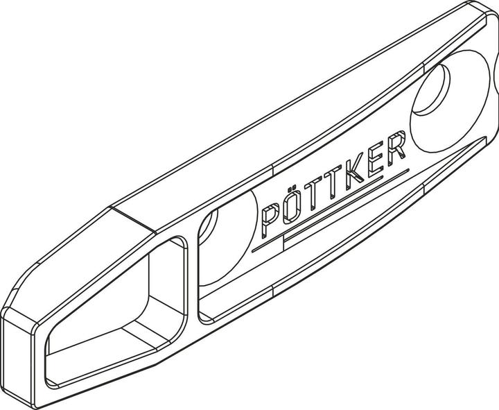 Produktbild Pöttker Ausgleichssicherung Alu 77 Frontslide Kunststoff silber