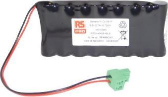 Actual product image Rs Pro MGN0940 AA NiCd battery, 9.6V / 700mAh, plug-in connection (1 pcs., AA, 700 mAh)