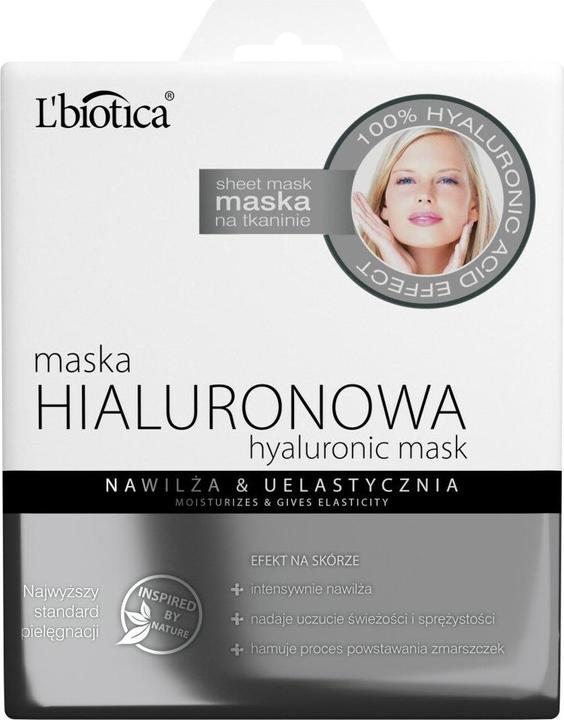 Actual product image L´Biotica L'BIOTICA Hyaluronic Mask on Fabric - moisturises & firms (23 ml)
