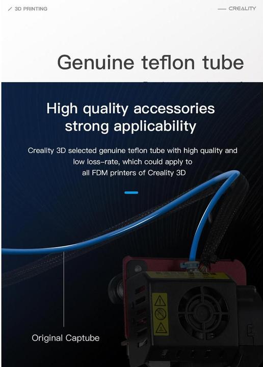 Immagine prodotto Creality Tubo in teflon Capricorn Kit 2 m (Tubo flessibile)