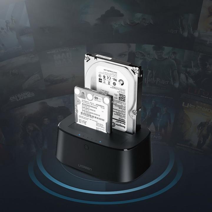Productafbeelding Ugreen SATA harde schijf docking station voor 2,5" en 3,5" SSD HDD