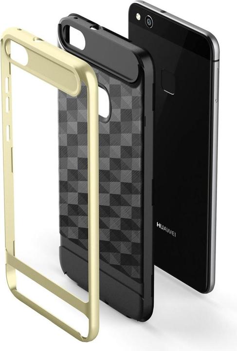 Produktbild König Design Handy Hülle Huawei P10 Lite Cover Backcover Case Etuis 3D Prisma Design Schwarz (Huawei P10 Lite)
