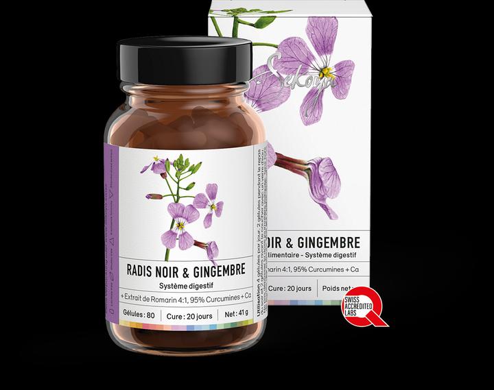 Produktbild Sekoya Schwarzer Rettich & Ingwer | Leberentgiftung (80 Stück, Kapseln)