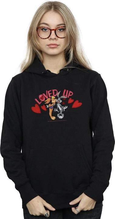 Actual product image Looney Tunes Womens/Ladies Bugs Bunny And Lola Valentine's Day Loved Up Hoodie (XL)