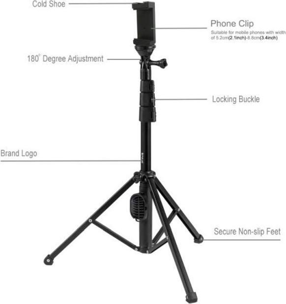 Immagine prodotto Puluz Treppiede selfie stick