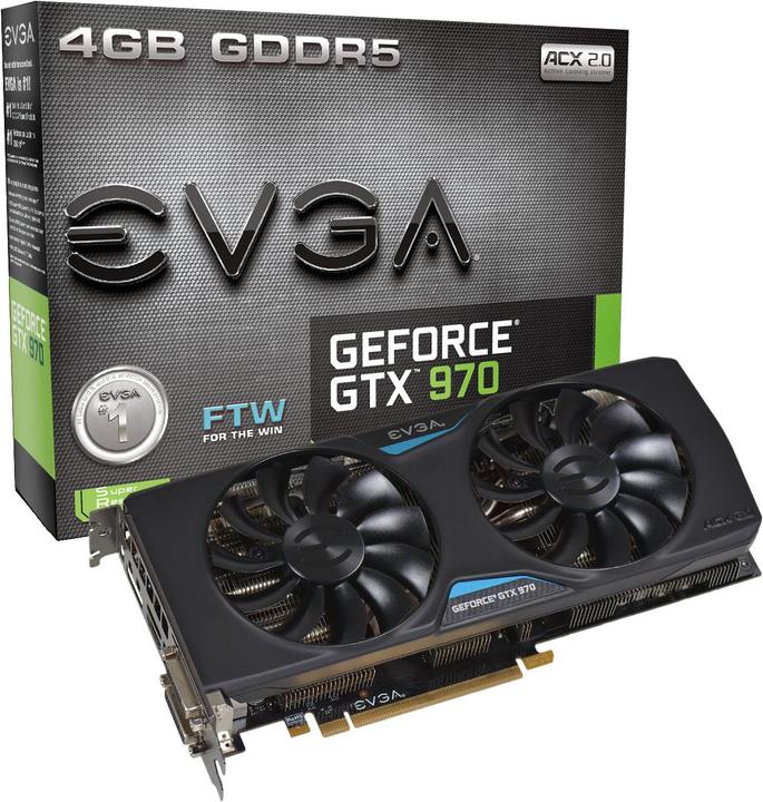 Produktbild EVGA GeForce GTX 970 FTW ACX 2.0 (4 GB)