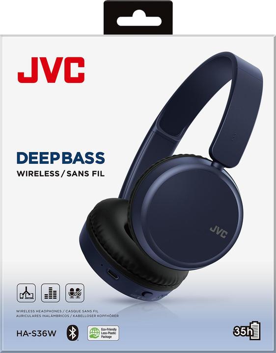 Productafbeelding JVC HA-S36W-A-U (Geen ruisonderdrukking, 35 h, Draadloze)