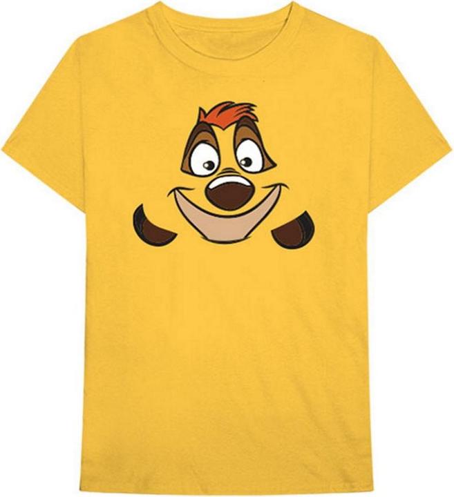 Actual product image The Lion King Unisex Adult Timon Back Print Cotton T-Shirt (L)