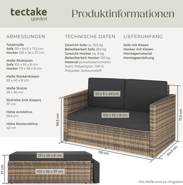 Produktbild tectake Korfu