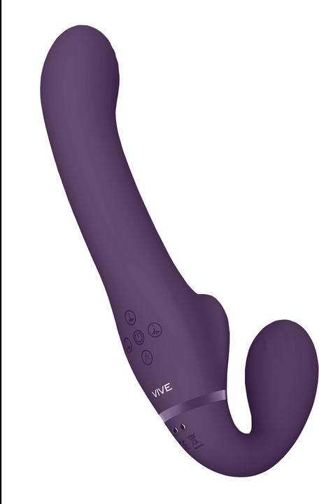 Produktbild Shots Ai - Dual Vibrating & Air Wave Tickler Strapless Strapon