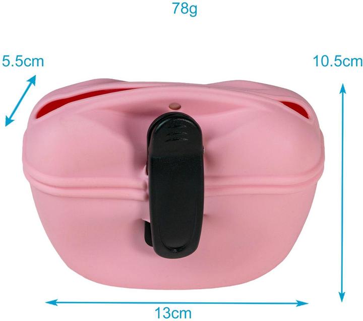 Immagine prodotto Intirilife Borsa per croccantini per cani con clip da cintura (Taglia unica)