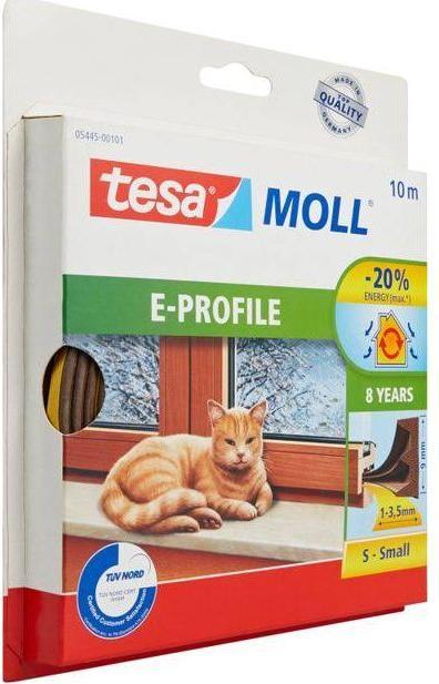 Produktbild tesa tesamoll CLASSIC E-Profil Fensterdichtung, Gummidichtung zum Isolieren