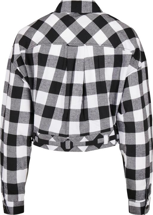 Urban Classics Ladies Short Oversized Check Shirt (3XL)