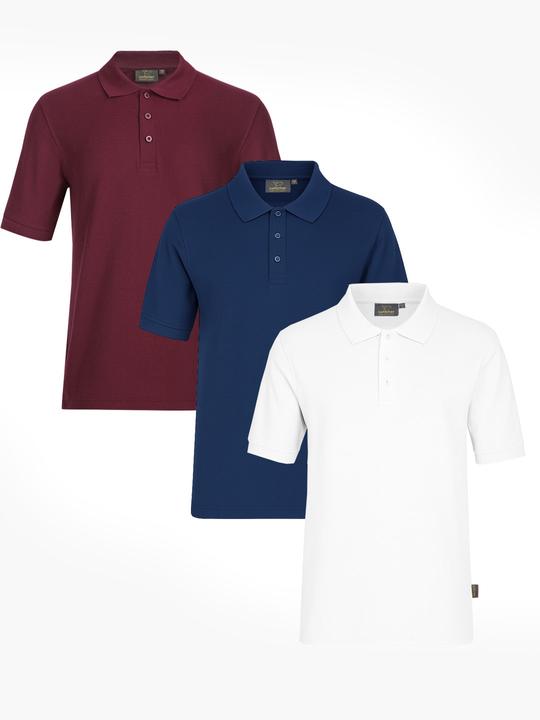 Immagine prodotto Switcher 3-er-Pack Premium Piqué Bio Poloshirt John (L)