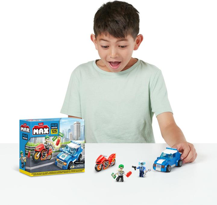 Actual product image Zuru Max City police car 125-piece