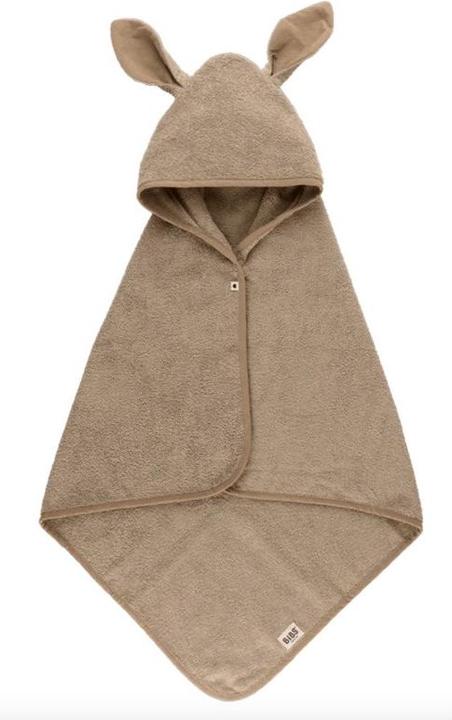 Bibs Kangaroo Hoodie Towel Baby Vanilla