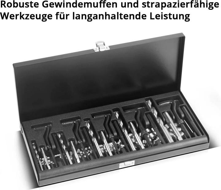 Produktbild Stahlwerk Gewinde-Reparatur-Set 131-teiliger Gewinde-Reparatur-Satz M5 - M12
