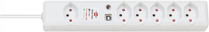 Produktbild Brennenstuhl Swiss-Line Power Strip (6 x, Typ 13, 1.50 m)