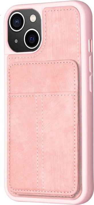 Image du produit Cover-Discount iPhone 15 Plus - Étui Kickstand avec porte-cartes rose (Apple iPhone 15 Plus)