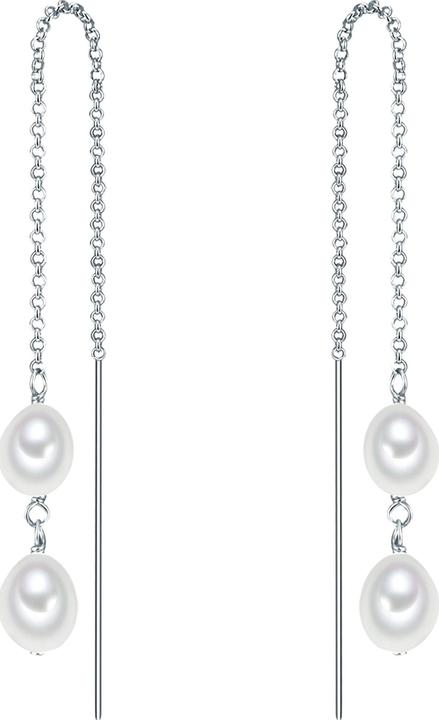 Valero Pearls Damen Sterling Silber Süsswasser-Zuchtperlen silber - 15050 (925er Silber)