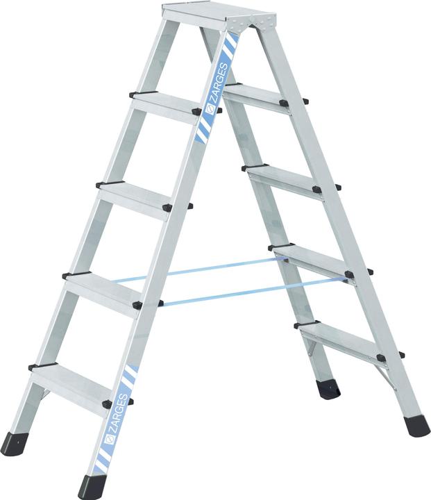 Produktbild Zarges Profi-Stufenleiter, eloxiert (Stehleiter, 136 cm)