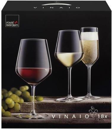 Immagine prodotto Royal Leerdam Set di 18 pezzi Vinaio (18 Occhiali, Bicchieri da vino rosso, Bicchieri da vino bianco)