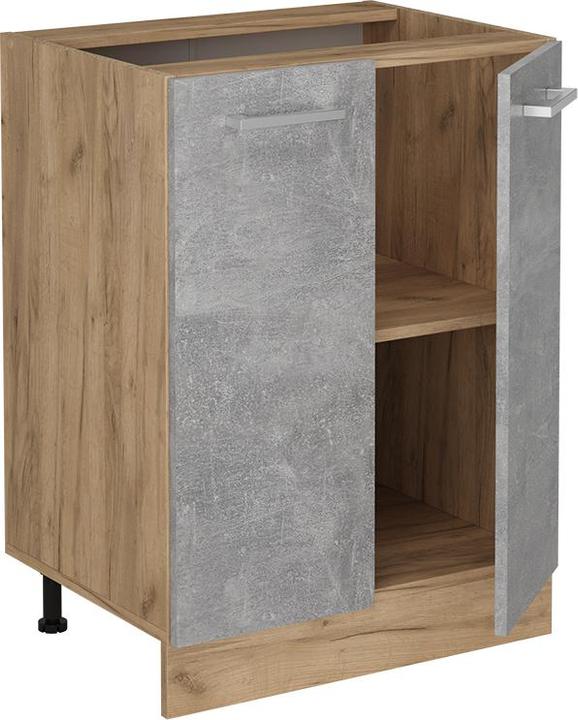 Produktbild Vicco Küchenunterschrank R-Line, Beton/Goldkraft Eiche, 60 cm, AP Anthrazit