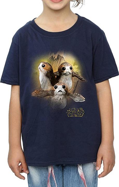 Image du produit Star Wars T-shirt en coton brossé Porg pour fille (152, 158)