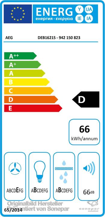 Etichetta energetica AEG DEB1621S (Sottostruttura cappuccio)