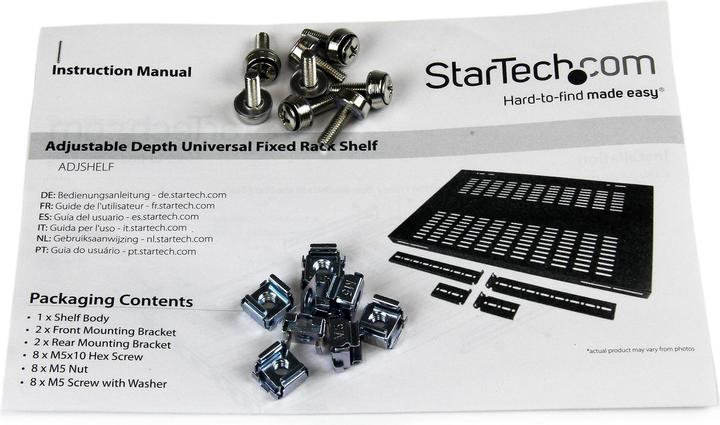 Immagine prodotto StarTech Ripiano Fisso A Profondità Regolabile