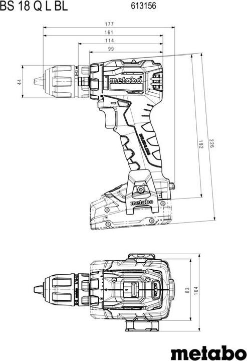 Produktbild Metabo BS 18 L BL Q (Akkubetrieb)