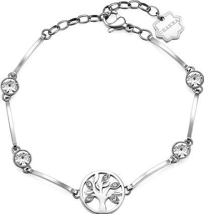 Brosway Steel bracelet Tree of Life with crystals BHKB036 (L)