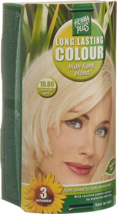 Image du produit Hennaplus Couleur longue durée (10 blonde clair-brillant)