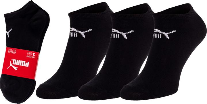Actual product image Puma Unisex Invisible Sneaker Ankle Socks, 3 Pair, Unisex Adult, Black, 35-38 (Single pack, 35 - 38)