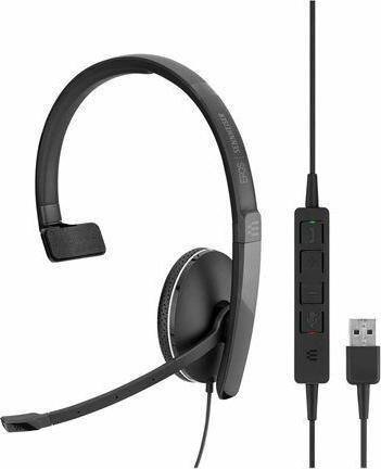 Sennheiser Headset SC 135, monaural, mit Klinkenstecker, biegsamer Arm, versch. Ausführungen (Kabelgebunden, USB-A)