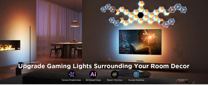 Productafbeelding Govee Glide Hexa Ultra paneelverlichting, uitbreiding, 7-pak