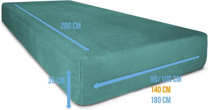 Produktbild Aspero Flanell-Spannbettlaken PERPIGNAN (90 x 200 cm)