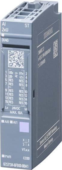 Actual product image Siemens SIEMENSN 6ES7134-6FB00-0BA1 SIMATIC ET 200SP AI 2xU ST 6ES71346FB000BA